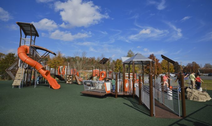 Jim Blair Community Center Playground with No Fault PIP Surfacing